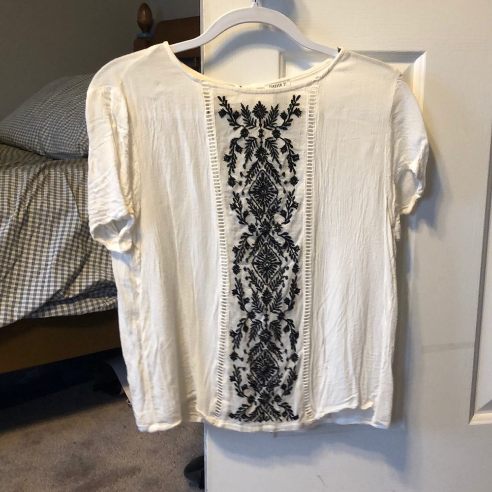 Forever 21 Embroidered shirt